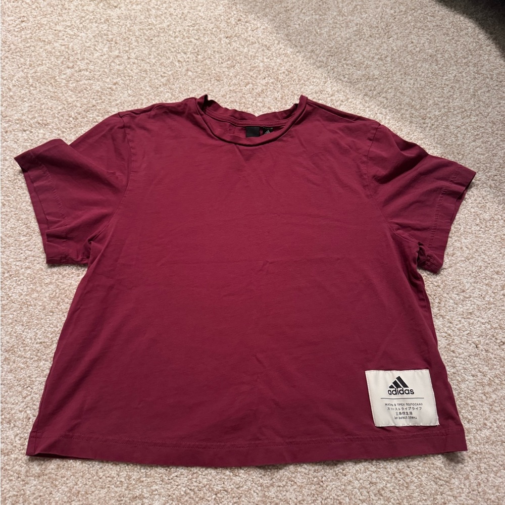 Women’s Adidas Maroon workout  T-Shirt